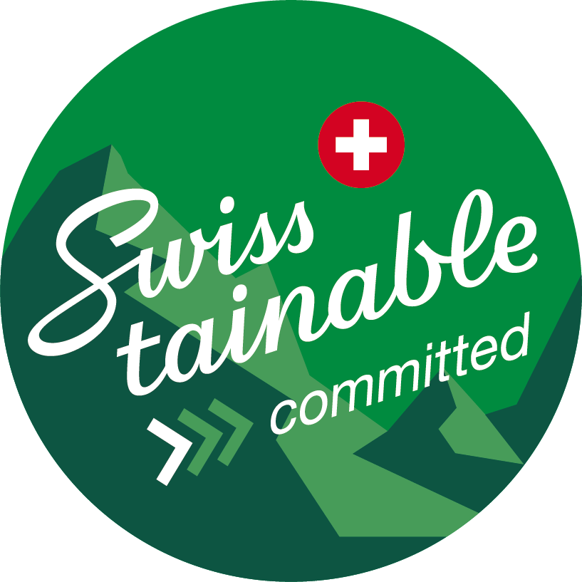 Logo Swisstainable 1 committed